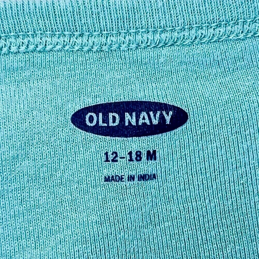 Old Navy Sleeveless Bodysuit | Baby Girls | 12-18 Months | Watermelon | Aqua